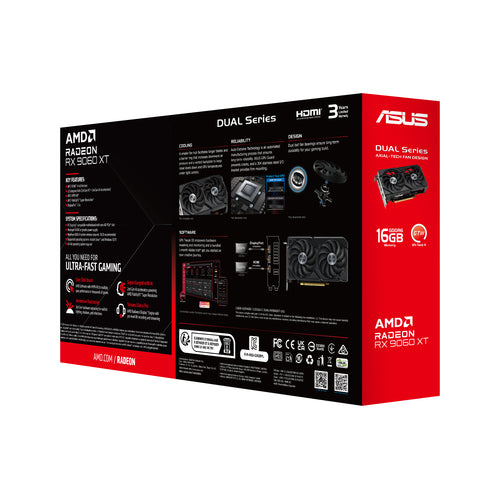 90YV0LG2-M0NA00 - ASUS DUAL-RX9060XT-16G GRAPHICS CARD