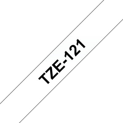 Brother TZE121 - TZe121 9mm x 8m Standard laminated Black