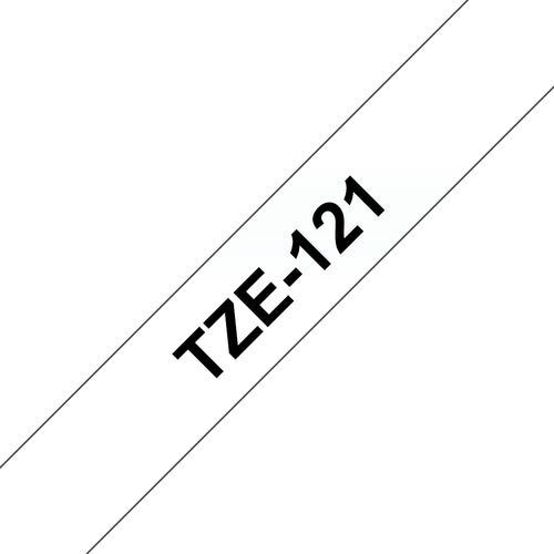 Brother TZE121 - TZe121 9mm x 8m Standard laminated Black