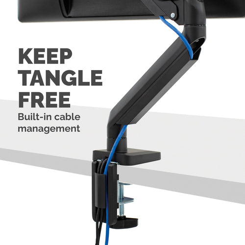 8043301 - Fellowes Monitor Arm Platinum Single