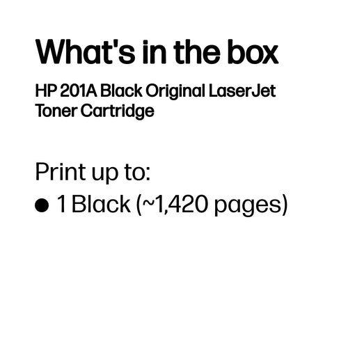 HP CF400A - 201A BLACK LJ TONER CART-CF400A