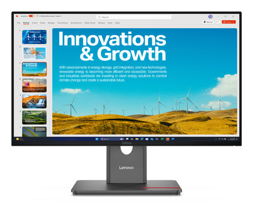 LENOVO P24QD-40 23.8" QHD 2560X1440 (16:9), WLED, DP+HDMI+USBC, DP OUT, RJ45, PD 96W, 3Y