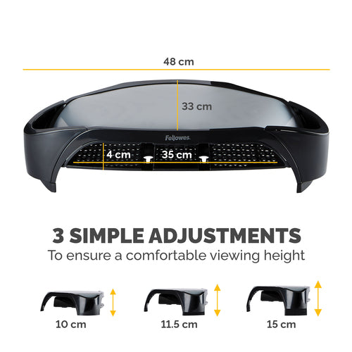8020801 - Fellowes Smart Suites Monitor Riser Plus