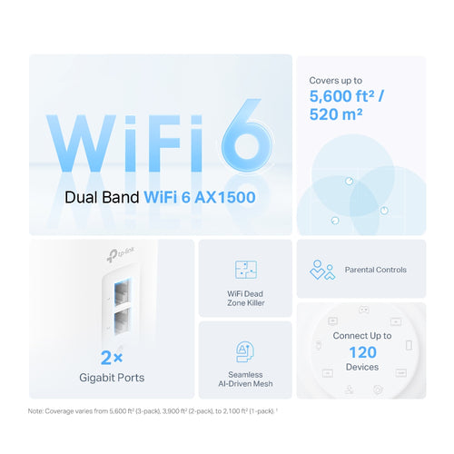 DECO X10(3-PACK) - TP-Link Deco X10 Wi Fi 6 Mesh AX1500 - Triple Pack