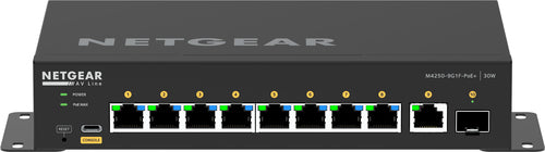 Netgear GSM4210PD-100AUS - M4250-9G1F-POE+ DM SWITCH 8X1G POE+ 110W
