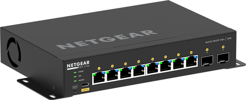 GSM4210PX-100AUS - NETGEAR   GSM4210PX-100AUS  M4250-8G2XF-POE+ DESKTOP MANAGED SWITCH 8X1G POE+ 220W AND 2X10G SFP+ AV LINE (GSM4210PX)