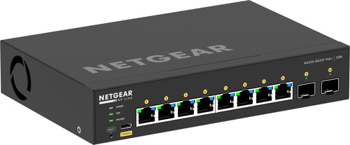 GSM4210PX-100AUS - NETGEAR   GSM4210PX-100AUS  M4250-8G2XF-POE+ DESKTOP MANAGED SWITCH 8X1G POE+ 220W AND 2X10G SFP+ AV LINE (GSM4210PX)