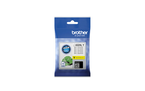Brother LC432XLY - LC432XLY YELLOW INK CARTRIDGE