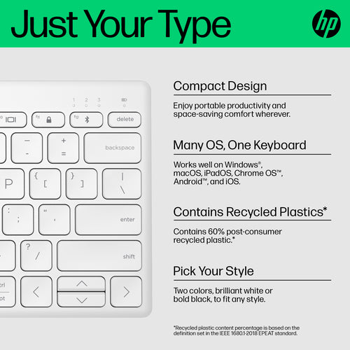 HP 692T0AA - 350 WHT Compact Multi-Device KBD