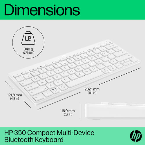 HP 692T0AA - 350 WHT Compact Multi-Device KBD
