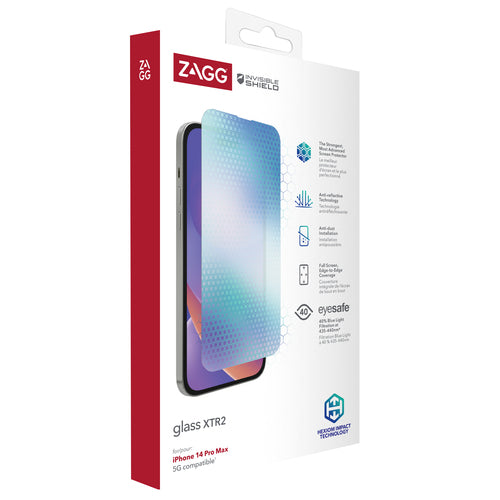 ZAGG InvisibleSheild Glass XTR2 Screen Protector iPhone 14 Pro Max