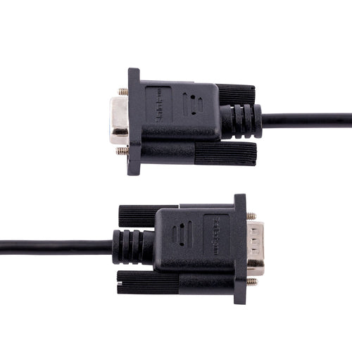 StarTech.com 9FMNM-3M-RS232-CABLE - RS232 Serial Null Modem Cable Crossover
