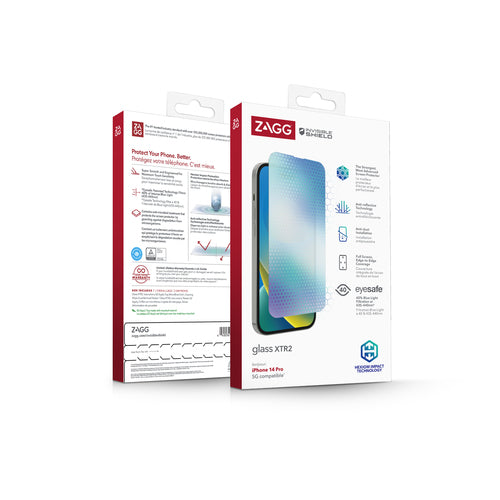 ZAGG InvisibleSheild Glass XTR2 ScreenProtector iPhone 14 Pro