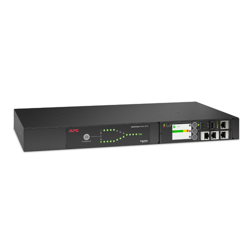 APC (AP4423A) RACK ATS, 230V, 16A, C20 IN, (8) C13 (1) C19 OUT