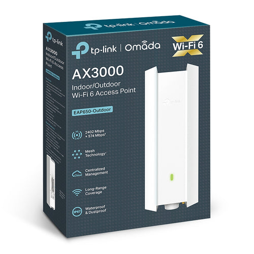 EAP650-Outdoor - TP-Link EAP650-Outdoor AX3000 Wireless Dual Band Gigabit AP