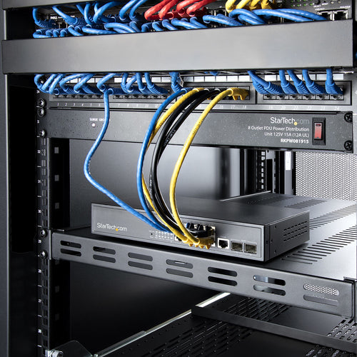 STARTECH.COM 1U 4-POST ADJUSTABLE VENTED SERVER RACK MOUNT SHELF LTW