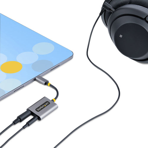 StarTech.com USBC-AUDIO-SPLITTER - USB-C Headphone Splitter/Dongle with Mic