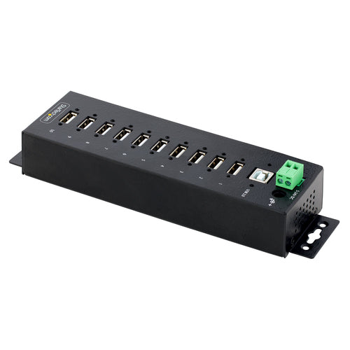 USB210AIND-USB-A-HUB - STARTECH.COM 10-PORT INDUSTRIAL USB 2.0 HUB, MOUNTABLE USB EXPANSION HUB 2 YR
