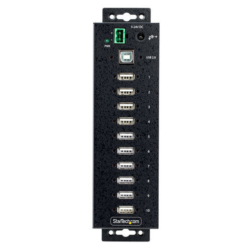 USB210AIND-USB-A-HUB - STARTECH.COM 10-PORT INDUSTRIAL USB 2.0 HUB, MOUNTABLE USB EXPANSION HUB 2 YR