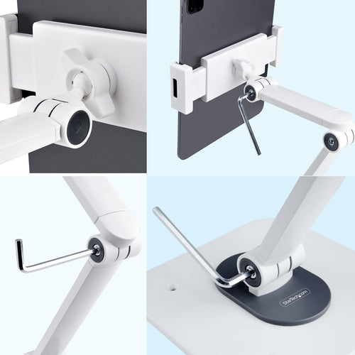 STARTECH.COM ADJUSTABLE TABLET STAND FOR DESK, UNIVERSAL TABLET HOLDER 5 YR