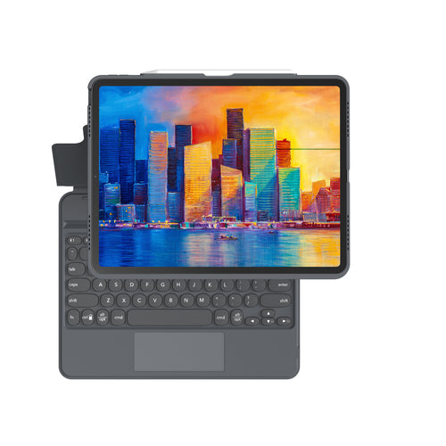 ZAGG Keyboard Pro Keys Trackpad Apple iPad Air 13" (M4/M3/M2), Pro 12.9", Charcoal