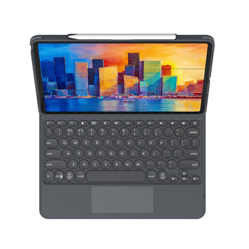 ZAGG Keyboard Pro Keys Trackpad Apple iPad Air 13" (M4/M3/M2), Pro 12.9", Charcoal