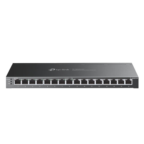 TP-Link TL-SG2016P - TP LINK JetStream 16-Port Gigabit Smart Switch with 8-Port PoE+