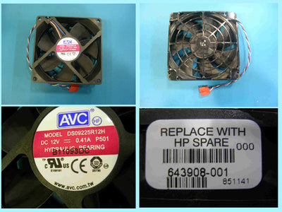 643908-001 - HP Fan Chassis 92mm x 92mm for PC's/Workstations