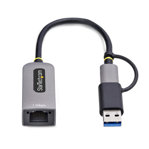 C21GA-USB-ETHERNET - STARTECH.COM USB-C TO ETHERNET ADAPTER W/USB-A ADAPTER, REALTEK RTL8153B, 2 YR