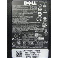 J62H3 - Dell Power Adapter AC 90W 7.4mm Output - C6 3-Pin AC Input - APN