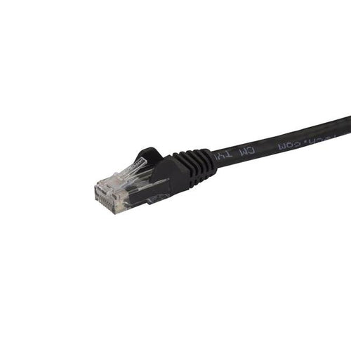 StarTech.com N6PATC750CMBK - Cable - Black CAT6 Patch Cord 7.5 m