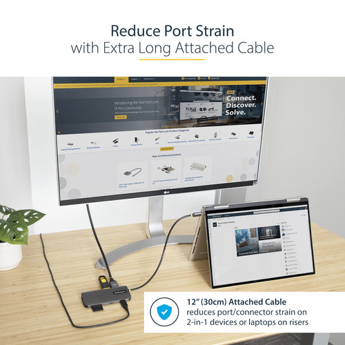 STARTECH.COM USB-C MULTIPORT ADAPTER - 4K HDMI - PD 3YR