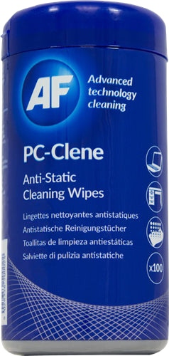 CL115 - AF PC-Clene Anti-Static PC Wipes Tub - 100