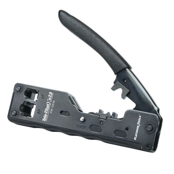 PLATINUM TOOLS 12516C - Tele-Titan Xg 2.0 Cat6A Crimp Tool Crimp Tool for Cat6A/10G Shielded Plugs 106193 & 106192