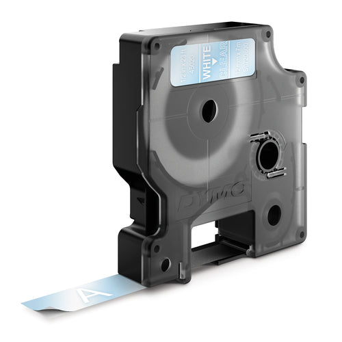 S0720600 - Dymo Wht on Clr 12mmx7m Tape