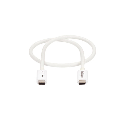 StarTech.com TBLT34MM50CW - 0.5m Thunderbolt 3 Cable 40Gbps - White