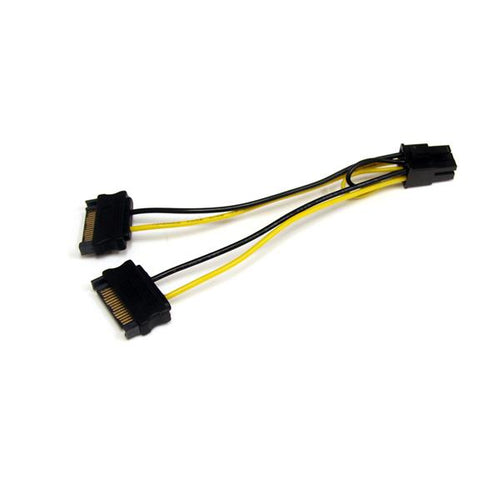 SATPCIEXADAP - STARTECH.COM 6IN SATA POWER TO 6 PIN PCIE VIDEO CARD POWER CABLE ADAPTER, LTW