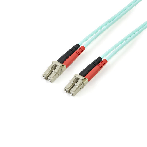 StarTech.com A50FBLCLC2 - 2m 10 Gb Aqua MM Fiber Patch Cable LC/LC
