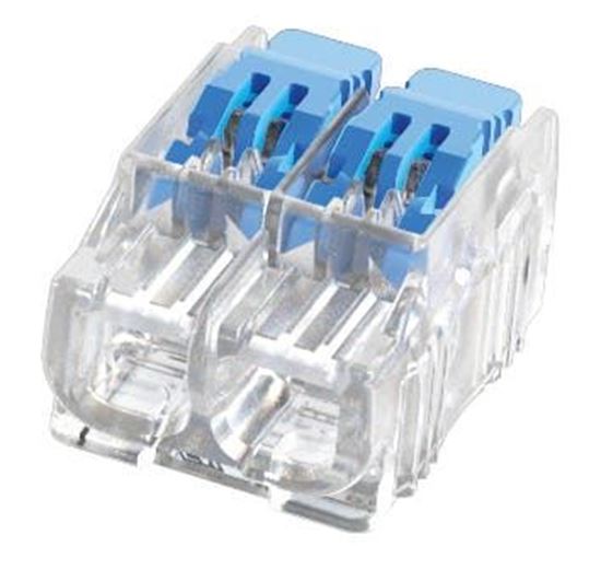 IDEAL INDUSTRIES 32A 2 Port Wire Connector Gen II Lever 100pc Jar 0.2 mm2 to 4.0 mm2 Solid/Stranded Wire