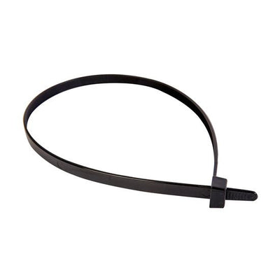 DYNAMIX 4.6 x 160mm UV Black Cable Ties Pack of 100 230N/23.4kgs Tensile Strenght
