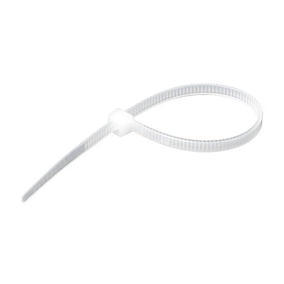 DYNAMIX 2.5 x 100mm Natural Cable Ties Pack of 1000 80N/8.1kgs Tensile Strength