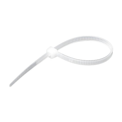 DYNAMIX 2.5 x 100mm Natural Cable Ties Pack of 1000 80N/8.1kgs Tensile Strength