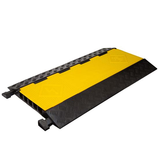 DYNAMIX 5-Channel Floor Cable Protector Heavy Duty w/ Installation Lid.