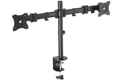 AF826 - Digitus 15-27" Dual-Monitor-Tischhalterung mit Klemmfuß