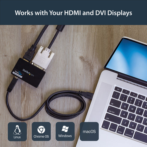 StarTech.com USB32HDDVII - USB 3.0 HDMI and DVI Graphics Adapter