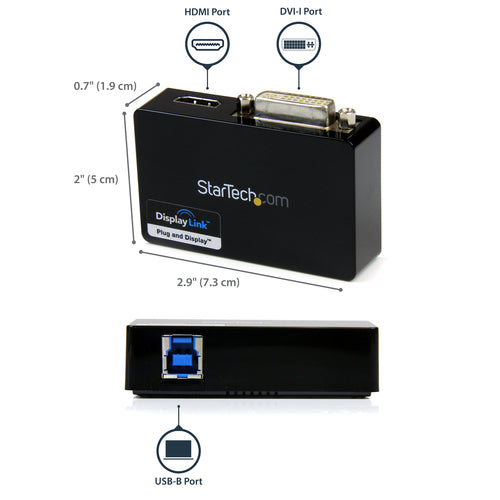 StarTech.com USB32HDDVII - USB 3.0 HDMI and DVI Graphics Adapter