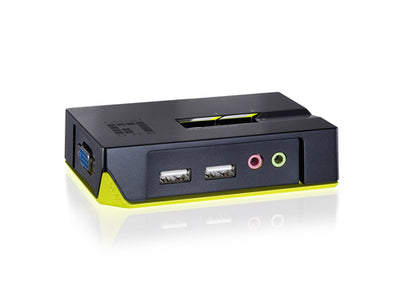 LevelOne KVM-0221 - 2-Port USB KVM Switch with Audio