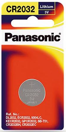 CR-2016PG/2B - Panasonic Lithium 3V Coin Cell Batteries CR2016 2 Pack