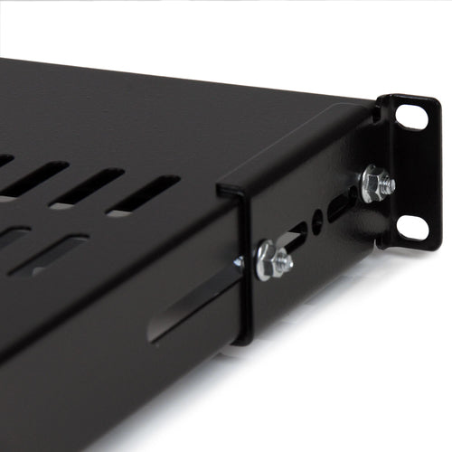 STARTECH.COM 1U ADJUSTABLE MOUNT DEPTH VENTED RACK MOUNT SHELF- 175LBS/80KG LTW