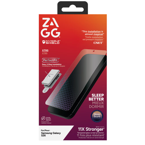 ZAGG InvisibleShield Glass XTR5 Screen Protector, Samsung Gecko, PLT